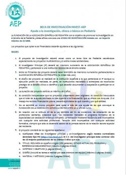 BECA DE INVESTIGACIÓN INVEST-AEP 2023