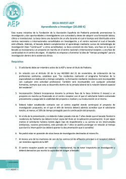 Beca INVEST-AEP Aprendiendo a Investigar 2020