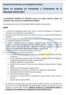 Fomento de estímulo a la investigación Ordesa