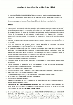 Ayuda a la Investigación en Nutrición HERO 2015