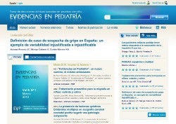 Página web de Evidencias en Pediatría