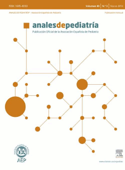 Portada de Anales de Pediatría