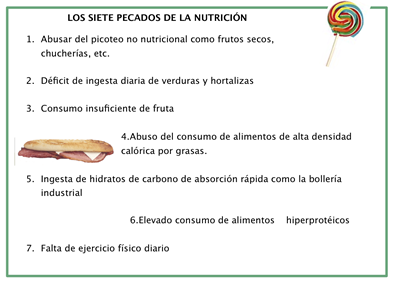 Los siete pecados de la nutrición